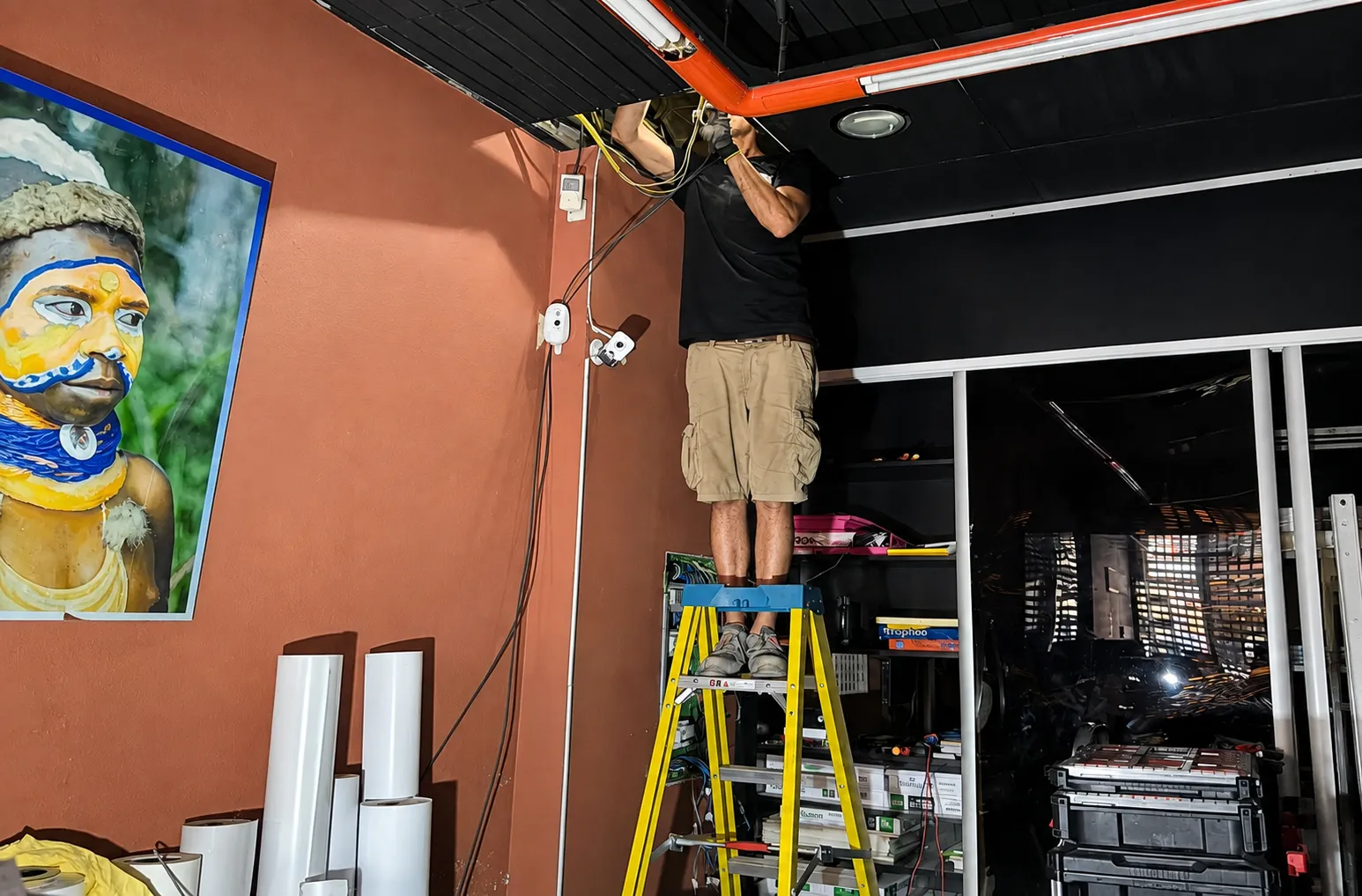 instalación por técnico de luz da terra en la coruña